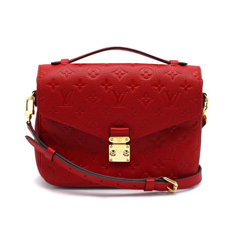 red louis vuitton bag